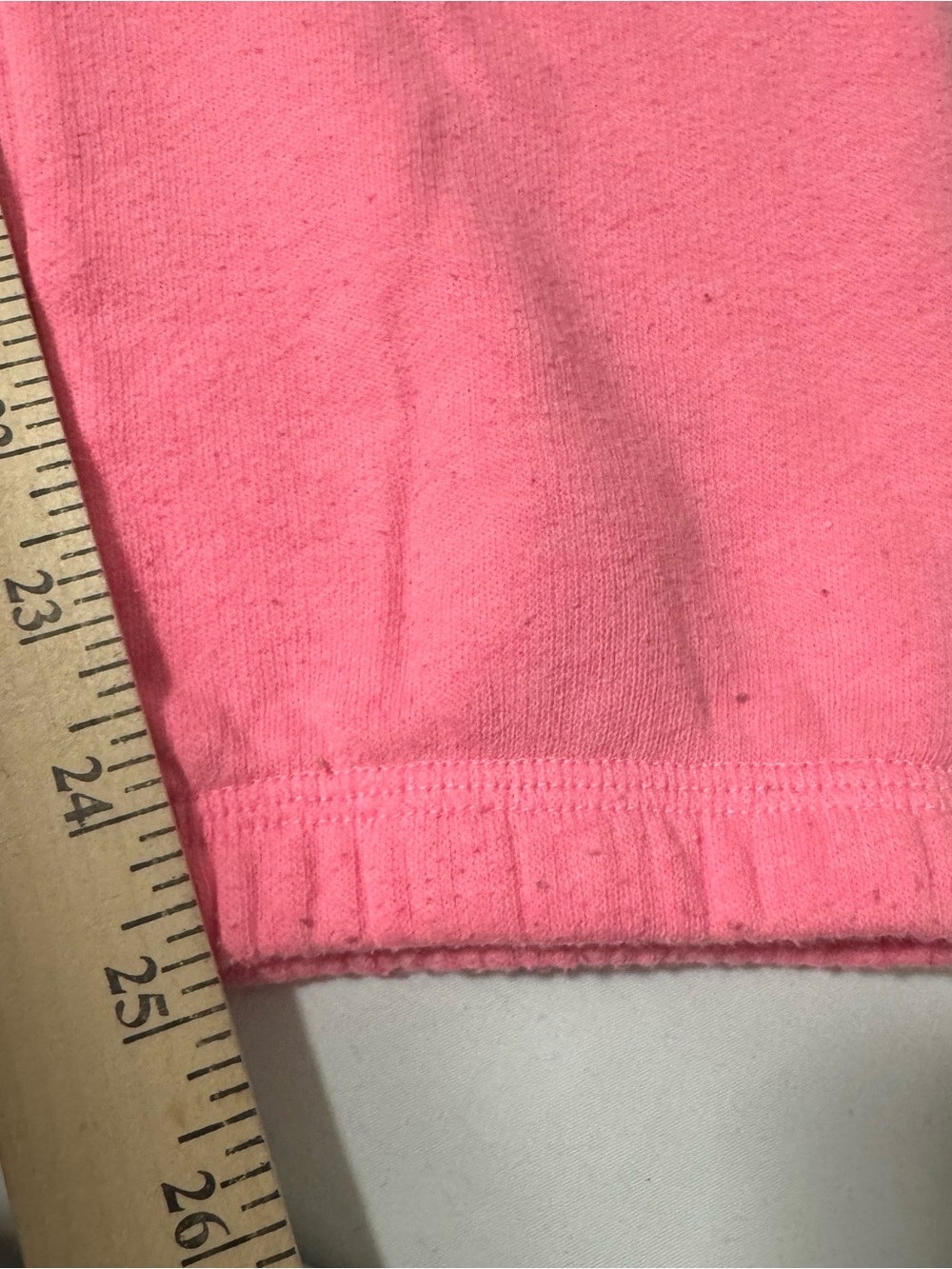 PINK Victoria's Secret Women Hot Pink Capri Sweatpants Vertical PINK EUC Comfy - Picture 8 of 8